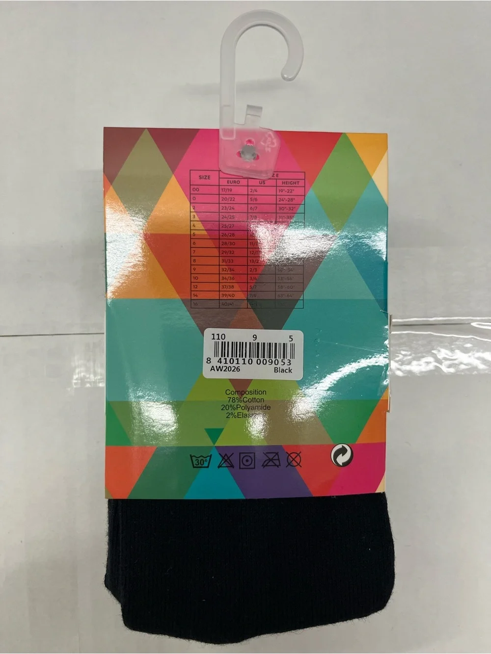 Kids Black Premium Cotton Tights
